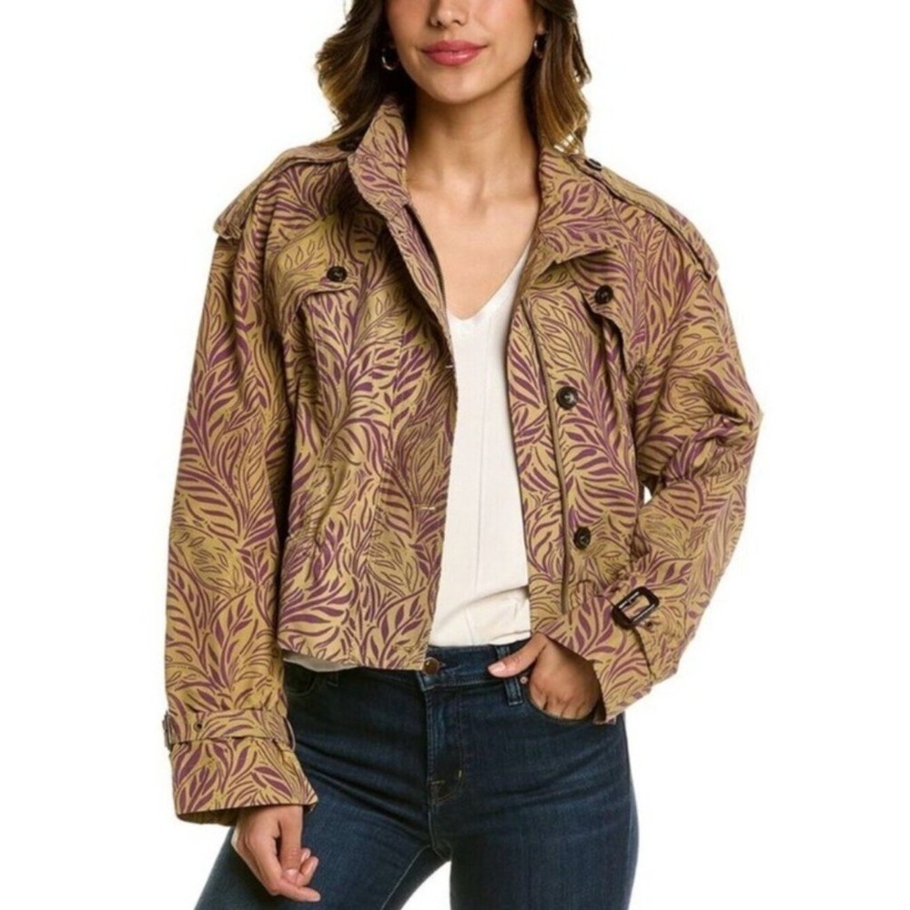 Ted Baker Aiynee Cropped Parka Jacket Size 12 US